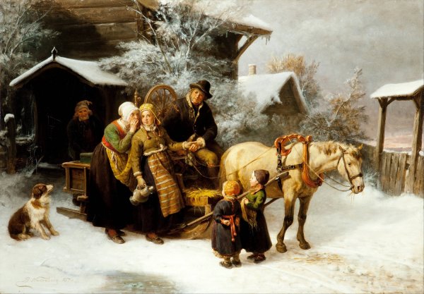 Main Product Photo of Leaving Home  Painting by Bengt Nordenberg