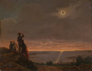Solar Eclipse by Bengt Nordenberg Oil Painting