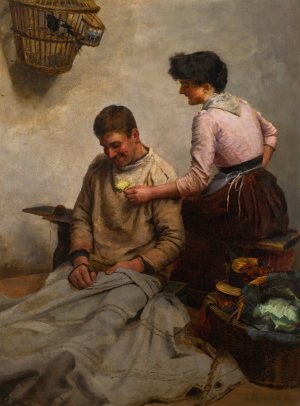 Marriage by Benjamin Arthur Bateman Oil Painting
