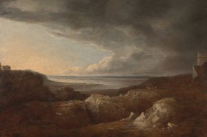View of the River Severn, near King's Weston, Seat of Lord de Clifford Oil painting by Benjamin Barker