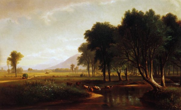 Main Product Photo of Artist Brook, North Conway, New Hampshire Painting by Benjamin Champney