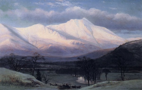 Main Product Photo of Winter Scene, North Moat Mountain Painting by Benjamin Champney