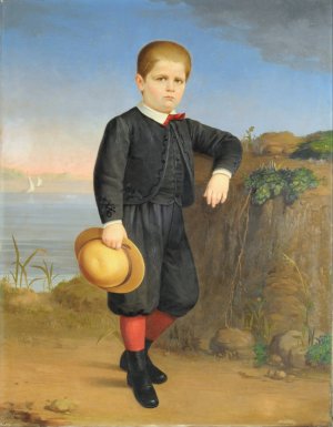 Retrato de Eduardo Lahitte Uribelarrea Oil painting by Benjamin Franklin Rawson