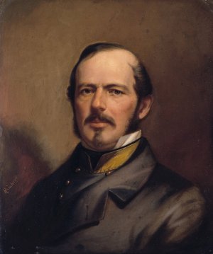 Joseph Eggleston Johnston by Benjamin Franklin Reinhart Oil Painting
