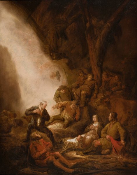 Adoration Of The Shepherds  by Benjamin Gerritsz Cuyp - Hand-Painted Oil Painting Reproduction
