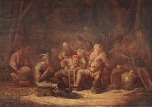 Peasants in the Tavern by Benjamin Gerritsz. Cuyp - Oil Painting Reproduction