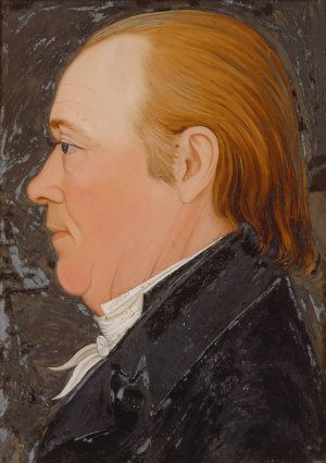 Portrait of Joseph Wiggins by Benjamin Greenleaf Oil Painting