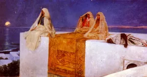 Arabian Nights by Benjamin Jean Joseph Constant - Oil Painting Reproduction