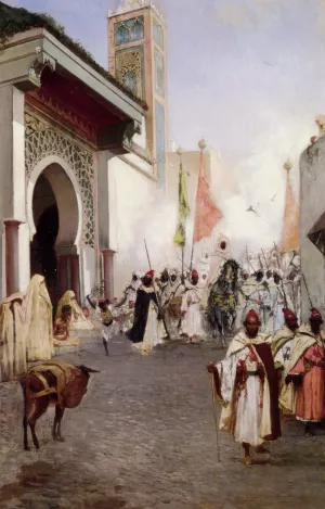 Entering Constantinople by Benjamin Jean Joseph Constant Oil Painting