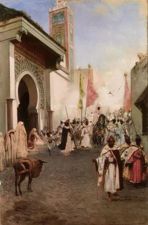 Entrance of Mohammed II into Constantinople by Benjamin Jean Joseph Constant Oil Painting
