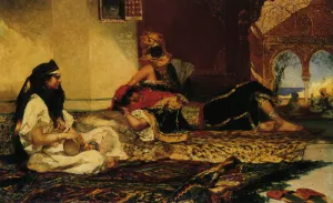 In the Harem painting by Benjamin Jean Joseph Constant