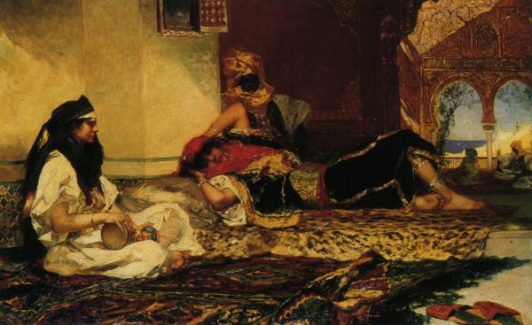 Main Product Photo of In the Harem Painting by Benjamin Jean Joseph Constant