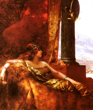 L'Imperatrice Theodora au Colisee by Benjamin Jean Joseph Constant - Oil Painting Reproduction