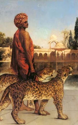 Palace Guard with Two Leopards