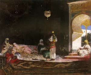 Scene de Harem painting by Benjamin Jean Joseph Constant