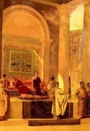 The Throne Room In Byzantium by Benjamin Jean Joseph Constant Oil Painting