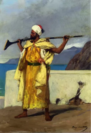 The Watchful Guard by Benjamin Jean Joseph Constant Oil Painting