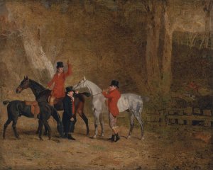 Foxhunting Scene by Benjamin Marshall Oil Painting