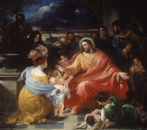 Christ Blessing the Little Children by Benjamin Robert Haydon Oil Painting