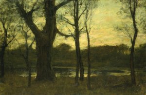 A Pool in the Forest by Benjamin Rutherford Fitz Oil Painting