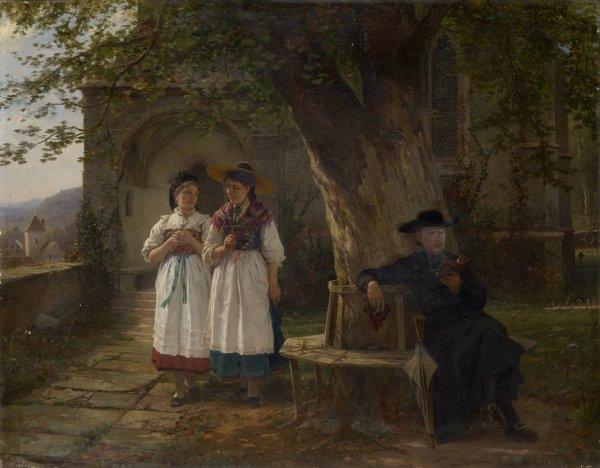 Main Product Photo of Unintentional Confession  Painting by Benjamin Vautier