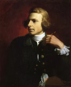 Charles Wilson Peale by Benjamin West - Oil Painting Reproduction