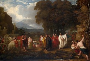 Cicero Discovering the Tomb of Archimedes by Benjamin West Oil Painting