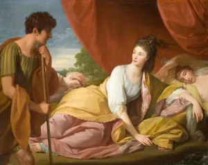 Cymon and Iphigenia by Benjamin West Oil Painting