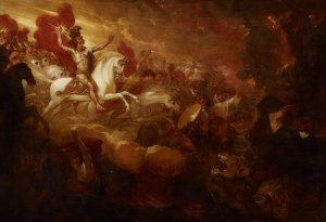 Destruction of the Beast and the False Prophet by Benjamin West Oil Painting
