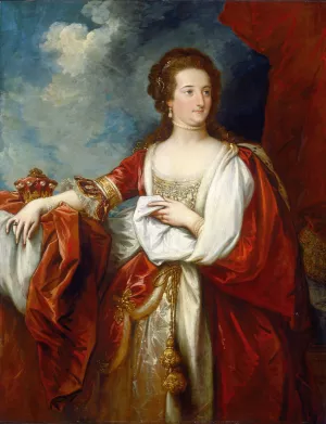 Elizabeth,Countess of Effingham by Benjamin West Oil Painting