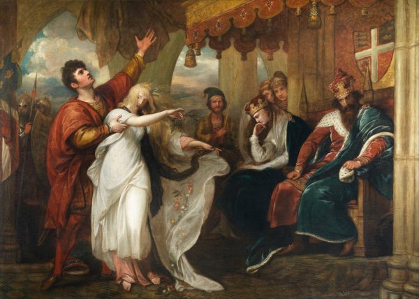 Main Product Photo of Hamlet; Act IV, Scene V  Painting by Benjamin West