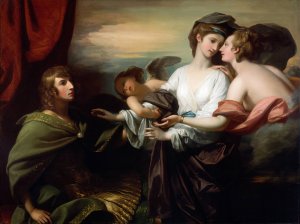 Helen Brought To Paris by Benjamin West Oil Painting