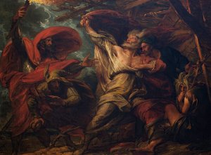 King Lear by Benjamin West Oil Painting