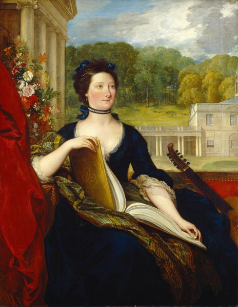 Main Product Photo of Maria Hamilton Beckford  Painting by Benjamin West