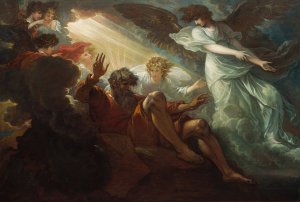 Moses Shown the Promised Land by Benjamin West Oil Painting