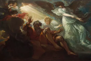 Moses Shown the Promised Land by Benjamin West Oil Painting