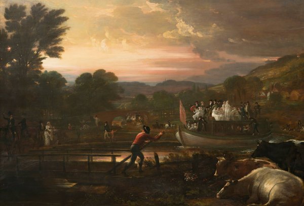 Main Product Photo of Paddington Canal  Painting by Benjamin West