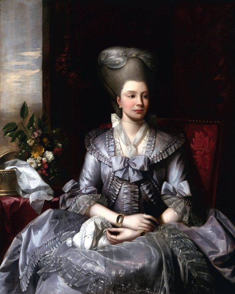Main Product Photo of Portrait of Queen Charlotte  Painting by Benjamin West