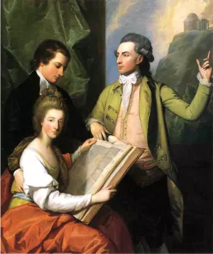 Portrait of the Drummond Family by Benjamin West - Oil Painting Reproduction