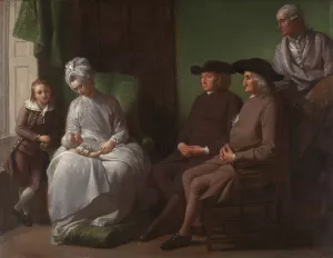 The Artist and His Family by Benjamin West Oil Painting
