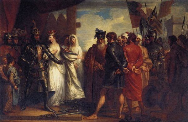 Main Product Photo of The Burghers of Calais Painting by Benjamin West