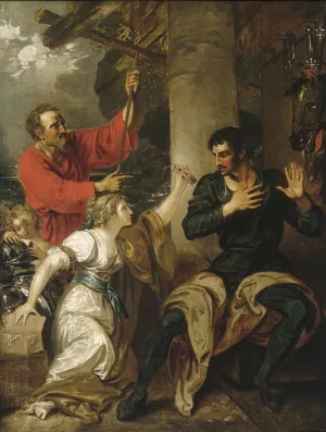 The Damsel and Orlando by Benjamin West Oil Painting