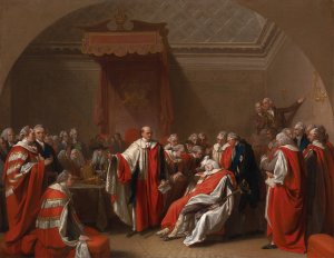The Death of Chatham by Benjamin West Oil Painting