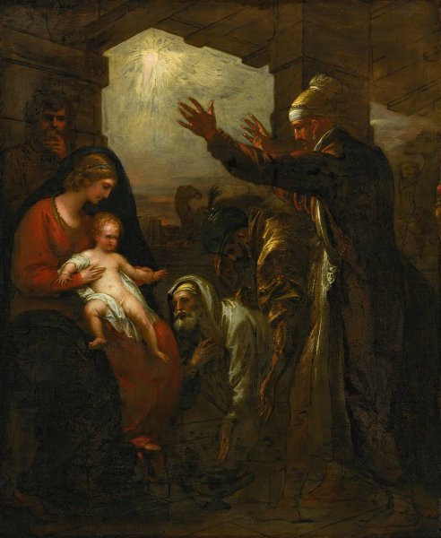 Main Product Photo of The Wise Men's Offering Painting by Benjamin West