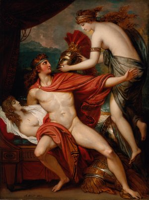 Thetis Bringing the Armor to Achilles by Benjamin West Oil Painting