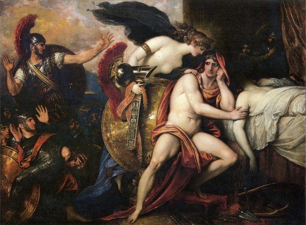 Main Product Photo of Thetis Bringing the Armor to Achilles Painting by Benjamin West