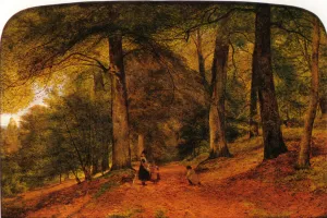 Beech Wood by Benjamin Williams Leader - Oil Painting Reproduction