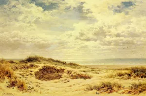 Morning on the Sussex Coast Oil painting by Benjamin Williams Leader