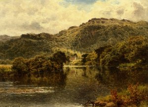 The Conway at Bettws y Cord Oil painting by Benjamin Williams Leader