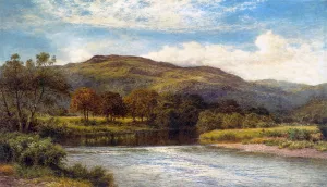 The Conway Near Bettws y Coed painting by Benjamin Williams Leader